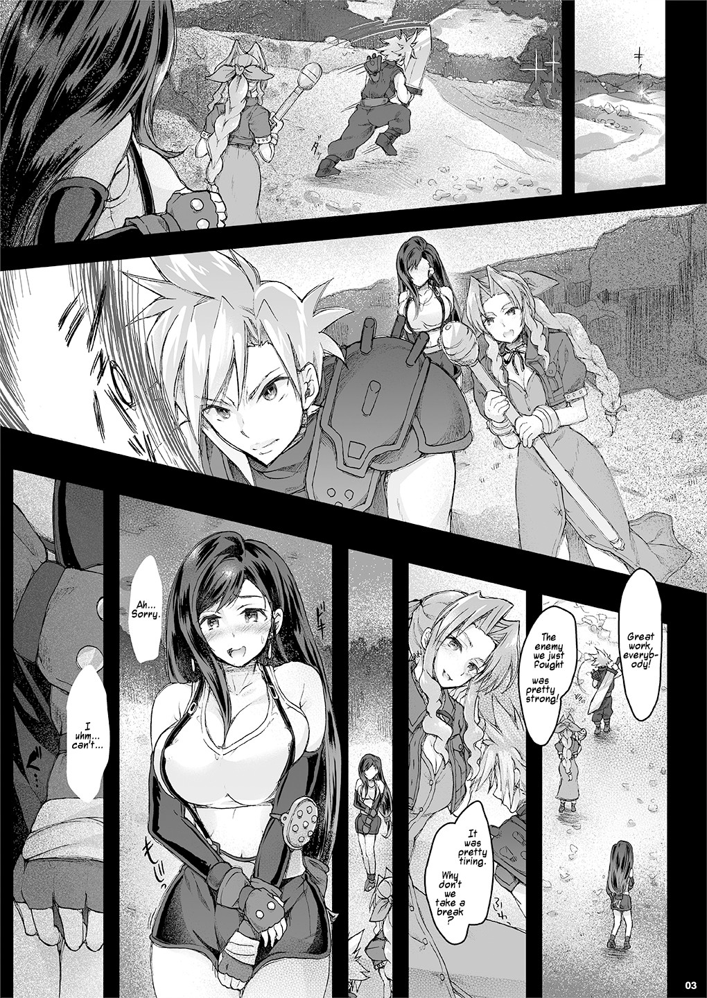 Hentai Manga Comic-Futa Virgin Tifa 2 - Tifa Falls Prey To Pleasure-Read-3